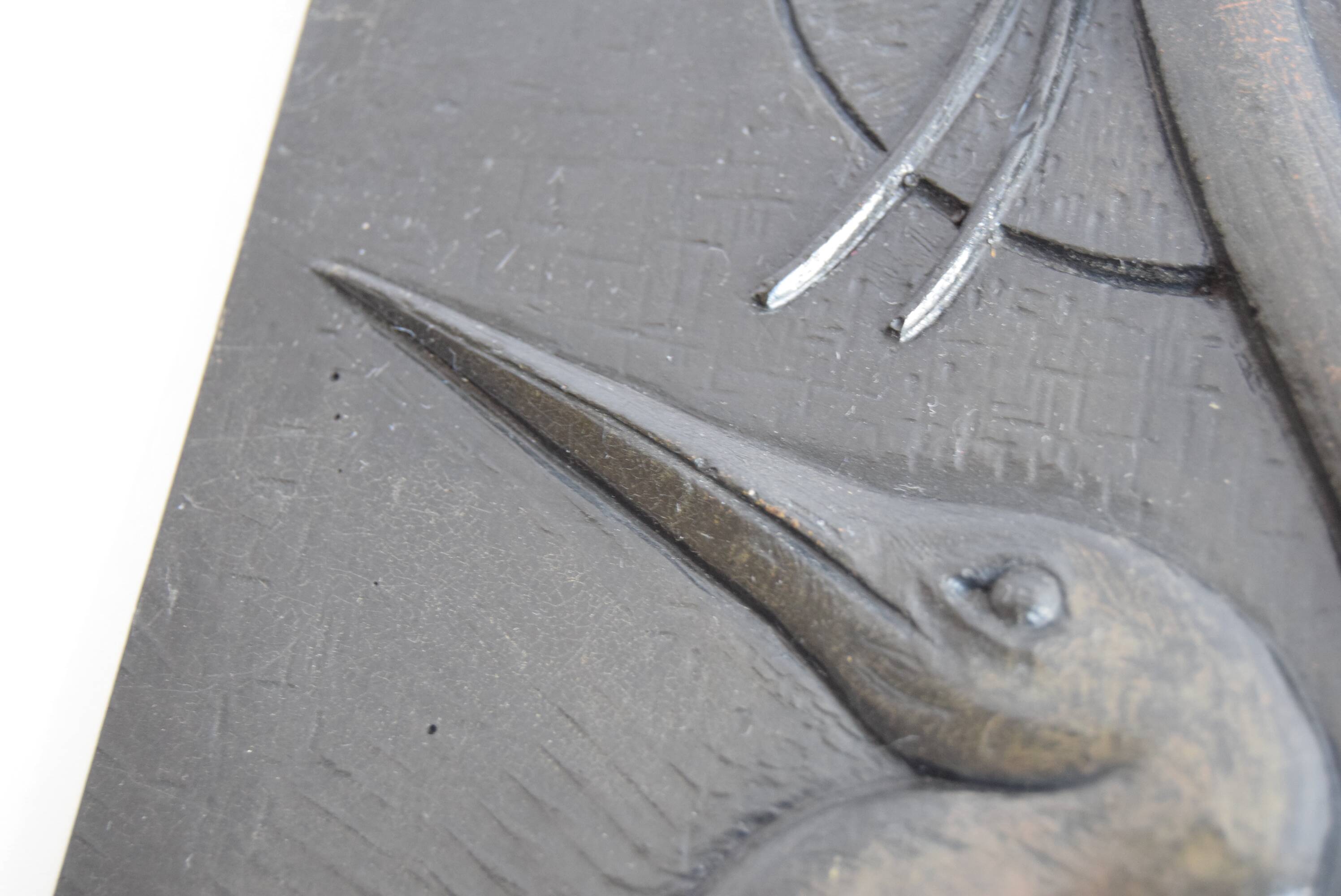 Mid-Century Relief with Herons