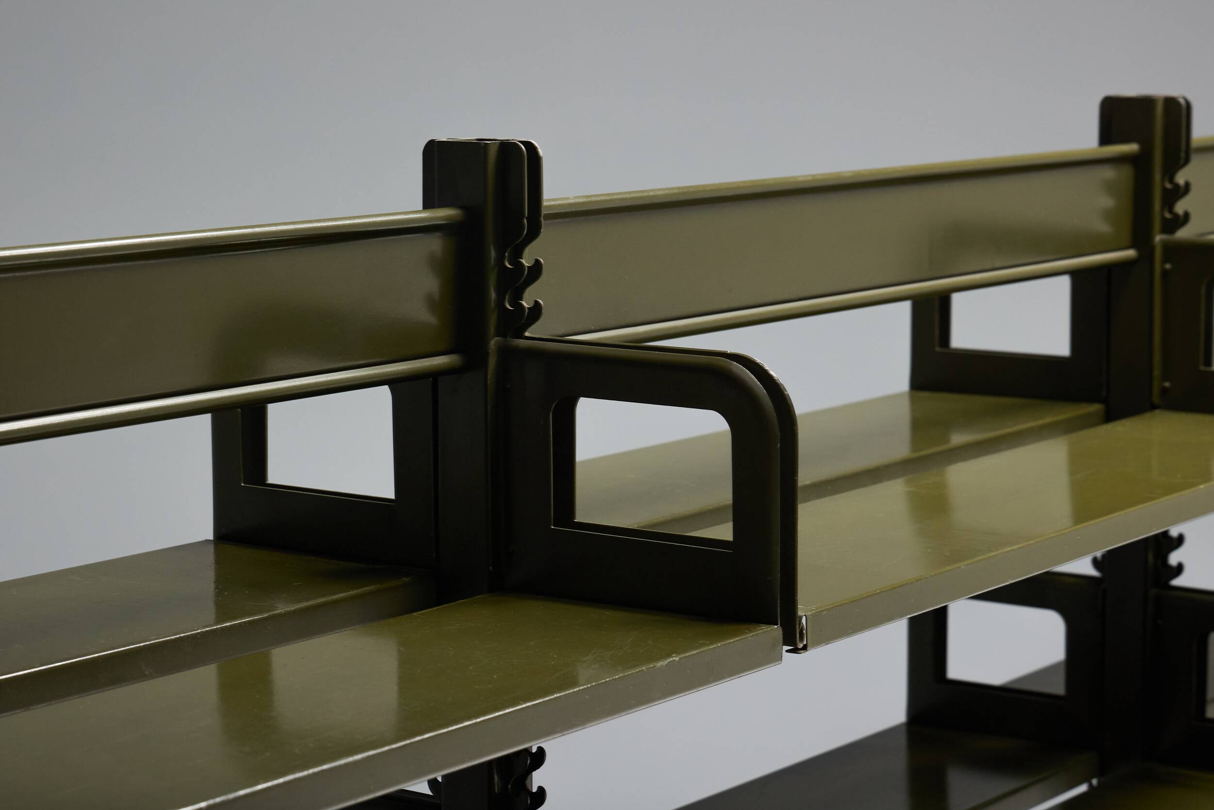 Modular freestanding shelving system, France, 1950s