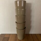 Set of 5 mug in old cermer sandstone