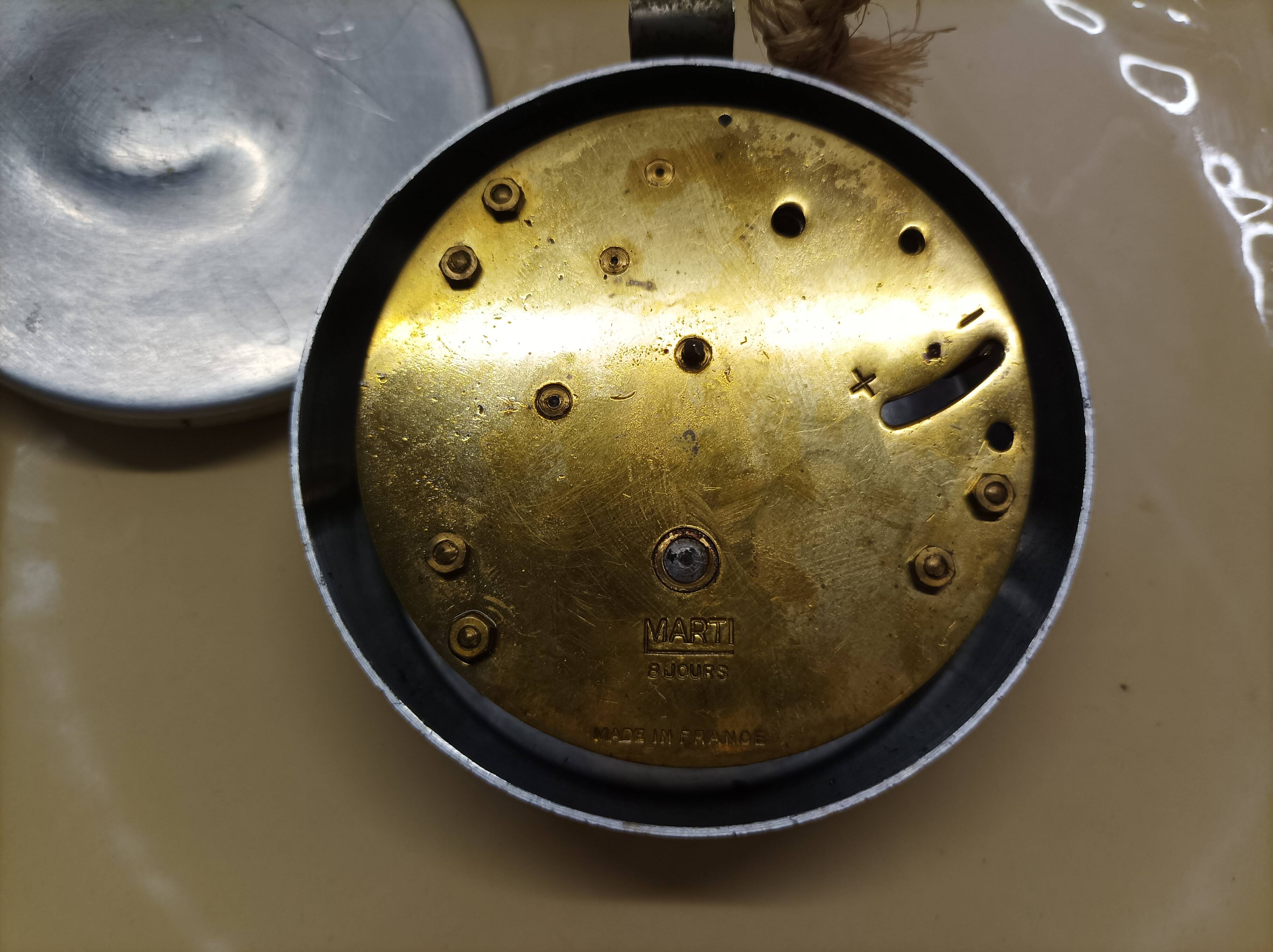 Ceramic wall clock from the 50s/60s Marti France