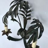 Pair of vintage palm leaf appliques