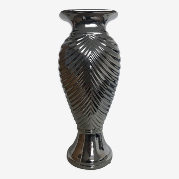 Vase style art déco métallisé