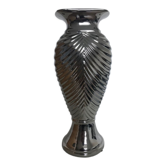 High Art Deco style metallic vase