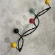 Coat rack hook 5 twisted multicolored balls circa 1960