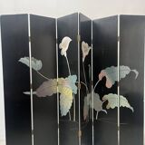 Six-panel painted screen, 20th century