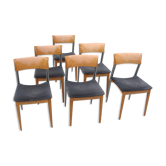 Set of 6 Potocco chairs, Italy 1980s