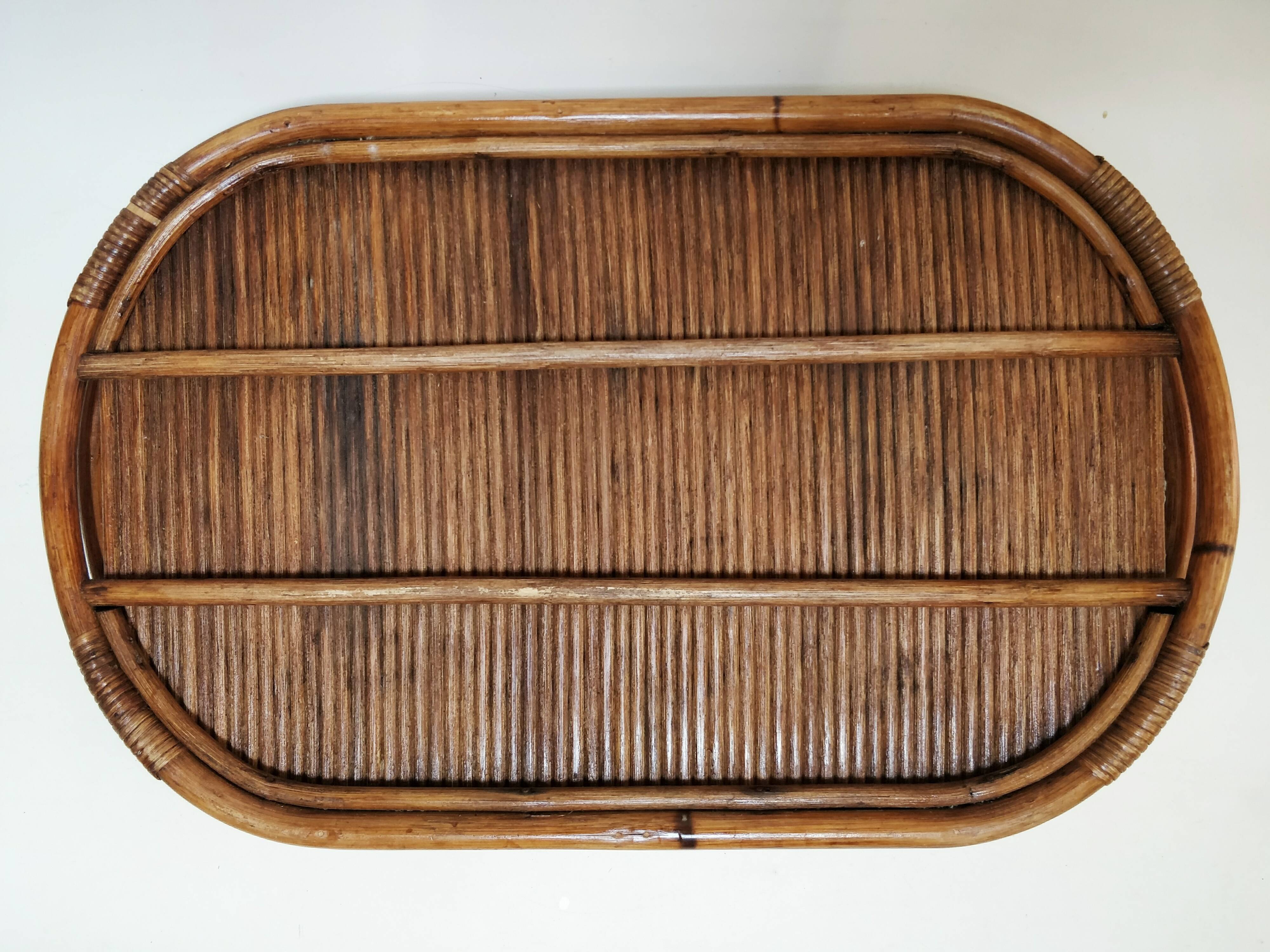 Large bamboo tray