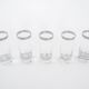 Set of glasses, Hollywood Regency style, 1970s, made in Italy
