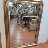 Old mirror Louis Philippe gilded mirror with mercury 124×88cms