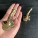 Antique gold-plated brass wall hook