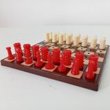 Vintage pocket chess set Lowe Co Travel Usa 50s/60s