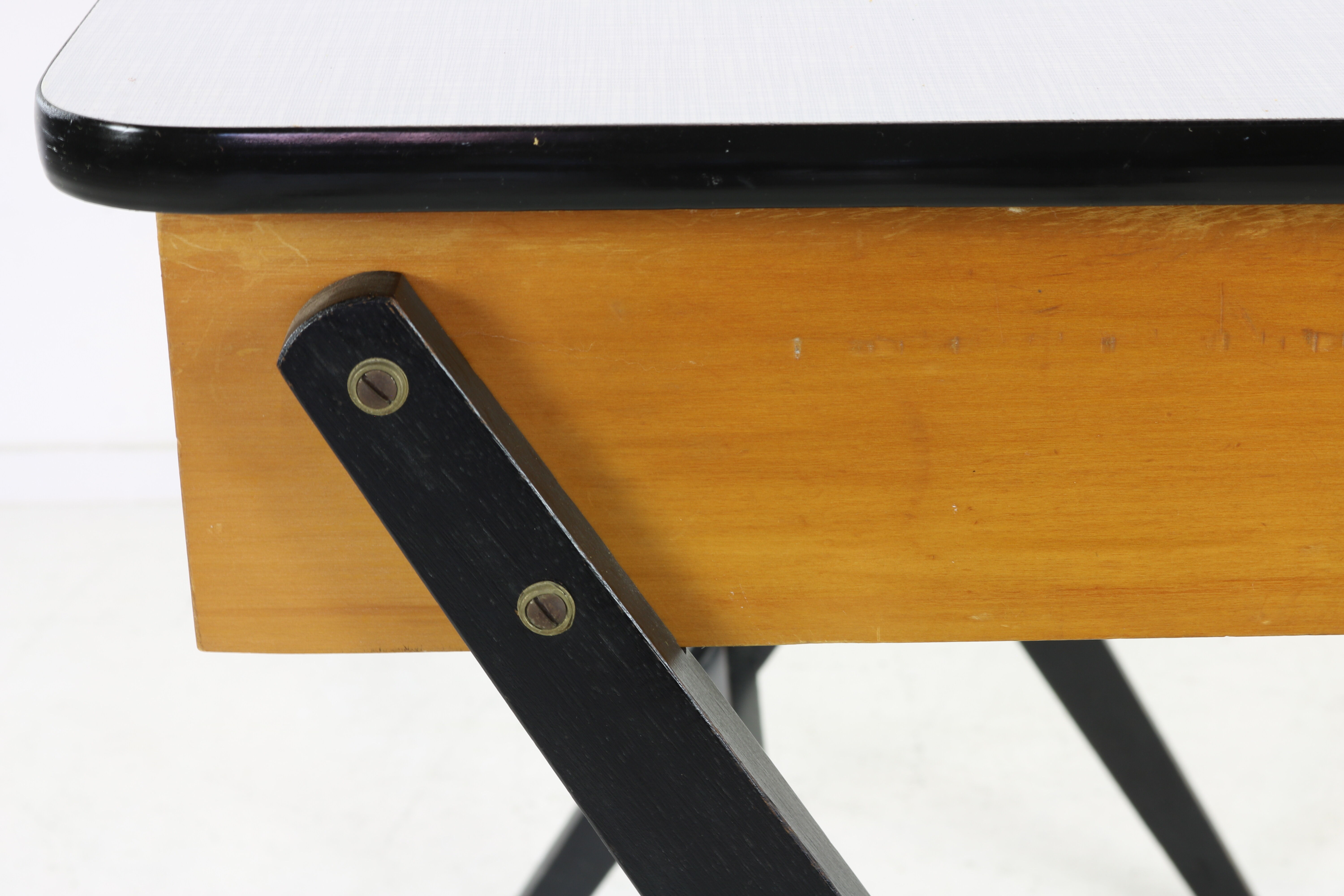 Mid century wooden desk by Coen de Vries for Devo Holland