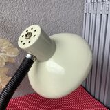 Beige metal space age lamp