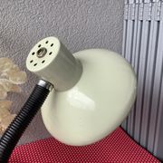 Beige metal space age lamp