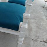 Ensemble salon banquette et 2 fauteuils style louis XVI