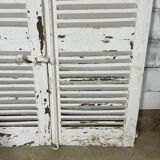 Pair of white shutters