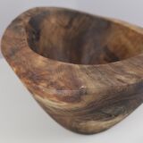 Cut or pocket empty in olive wood / 60s / Mid-Century / Wabi-sabi decoration