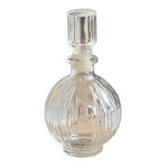 Vintage ribbed glass liqueur carafe
