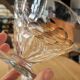 6 vintage cut glass glasses VD made in Belgium