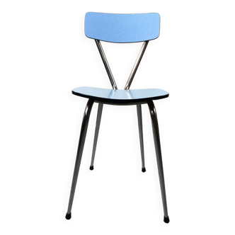 Chaise en Formica bleue