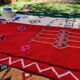 Tapis Berbère rouge ethnique 140x235 cm