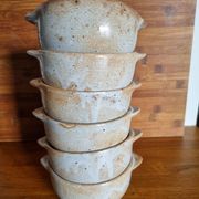 Set of 6 stoneware bowls