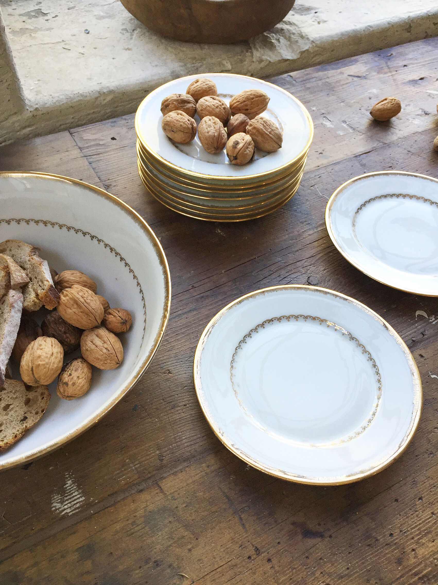 Set of plates and dessert dish Limoges