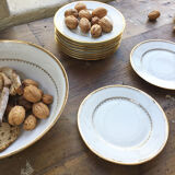 Set of plates and dessert dish Limoges