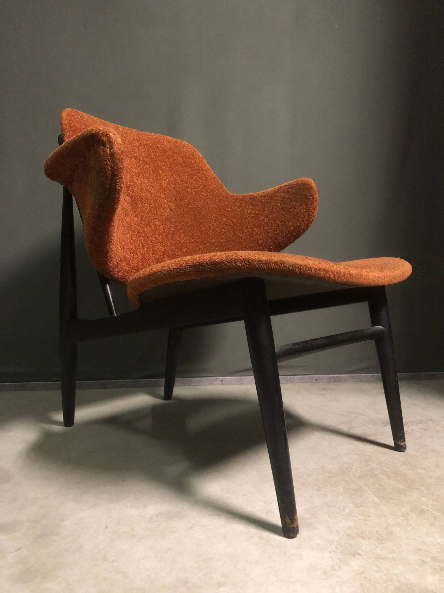1950s Shell Chair by Ib Kofod-Larsen for Christensen & Larsen, Denmark