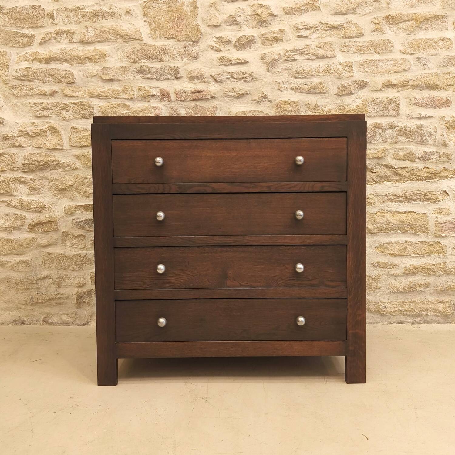 Oak chest of drawers, Art Deco