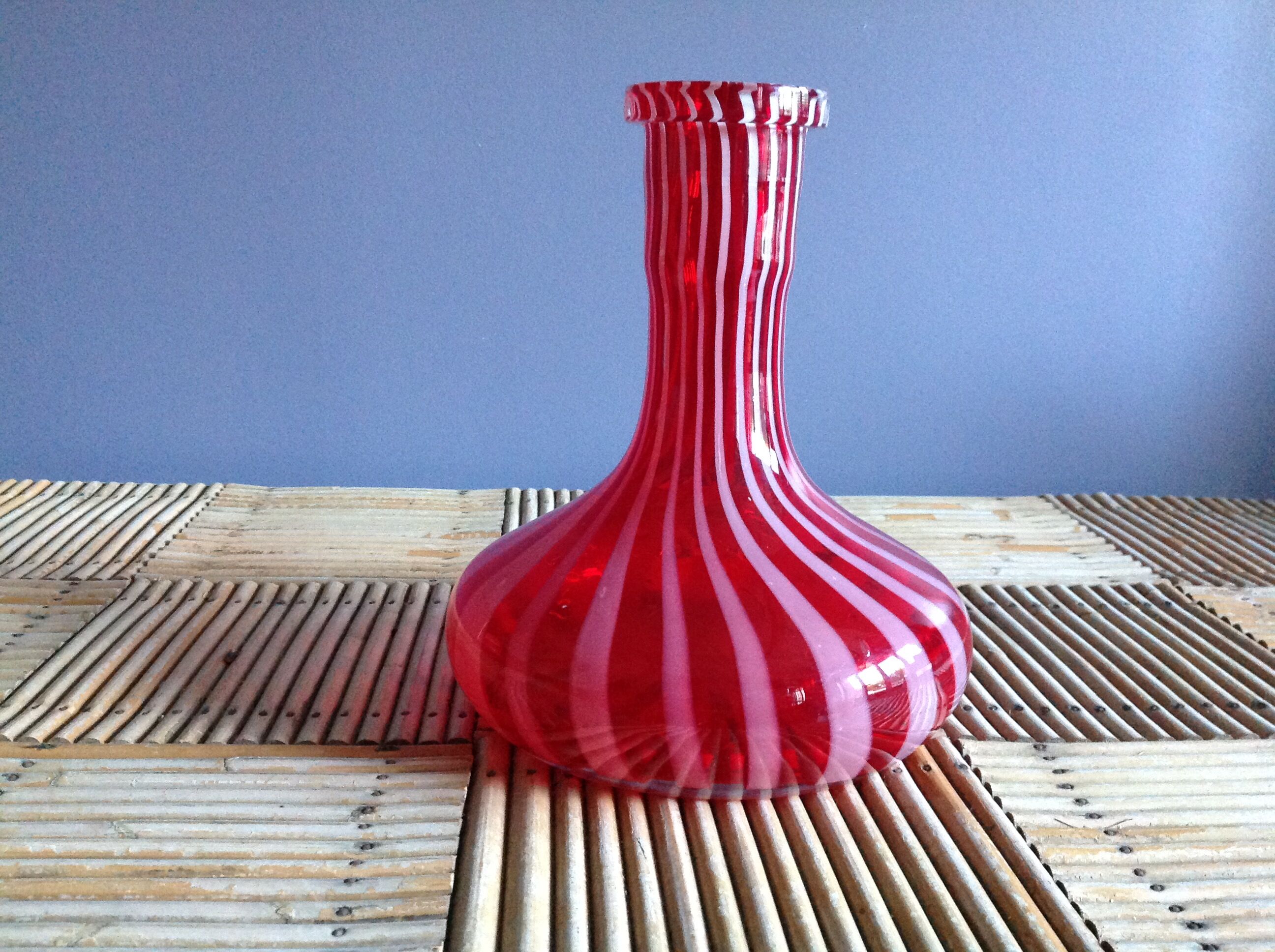 Vintage striped carafe