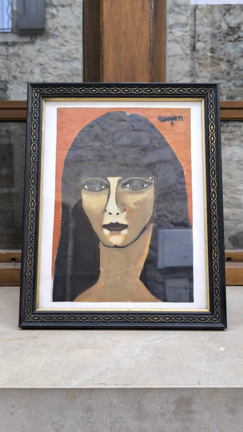 Portrait of a woman by Guy Rougon 1960