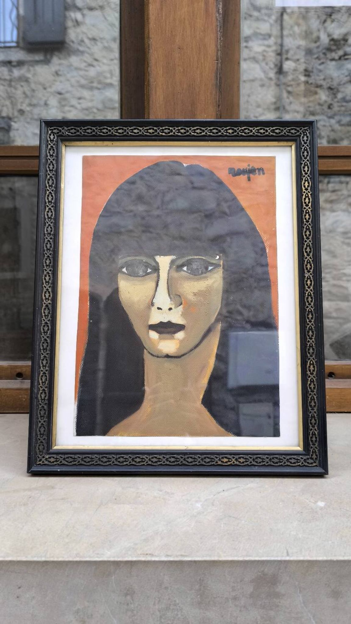 Portrait of a woman by Guy Rougon 1960
