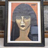 Portrait of a woman by Guy Rougon 1960