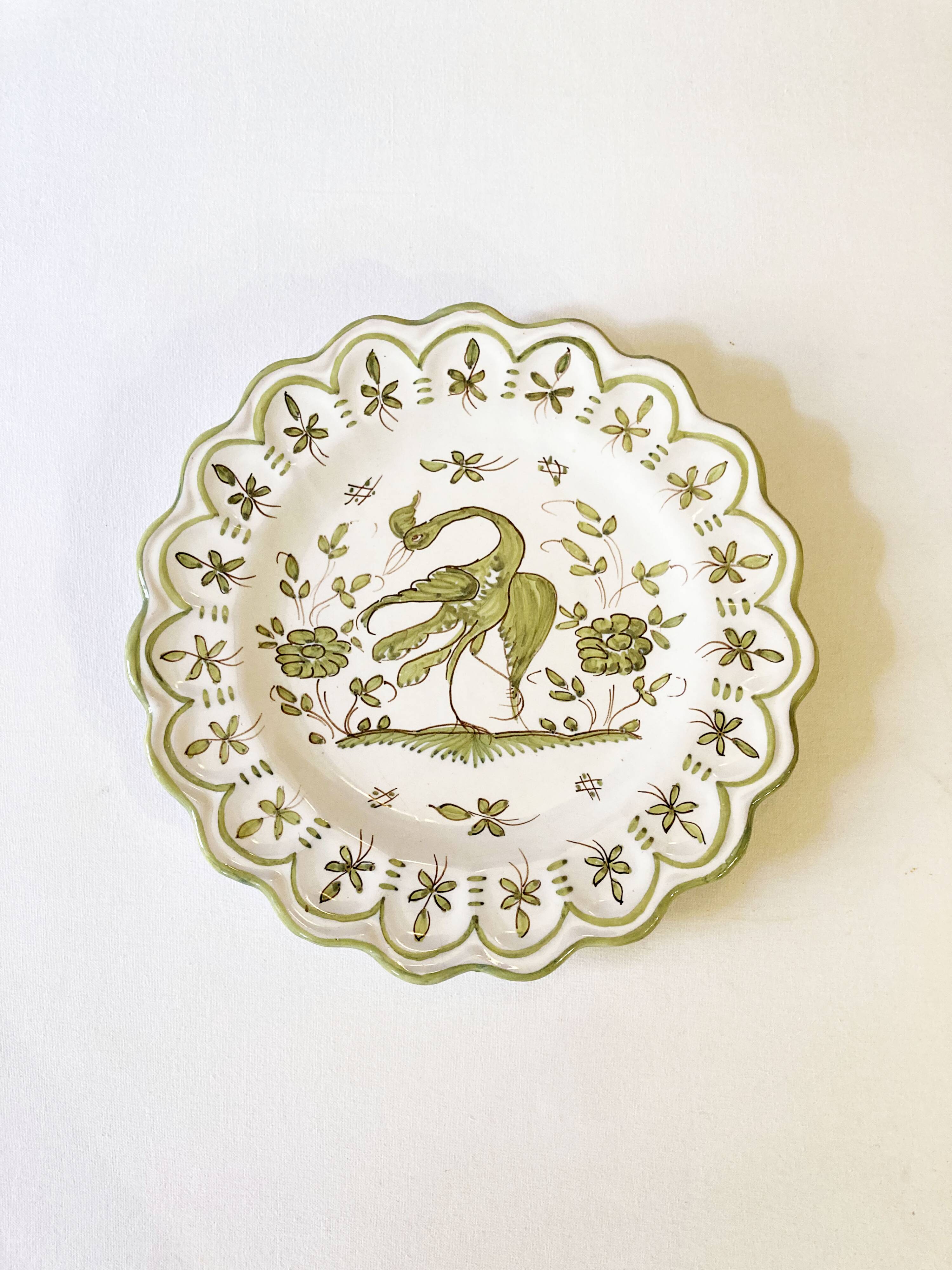 Decorative plate, Martres-Tolosane earthenware