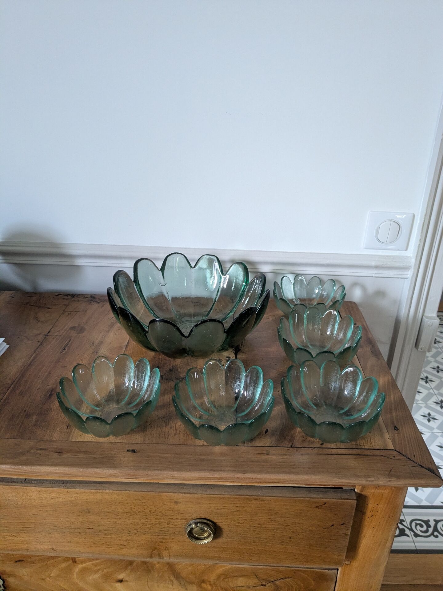 Saladier coupelles Indiana glass Lotus