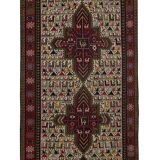 Vintage Turkish Oushak Rug Handwoven 104x285 cm