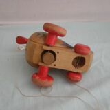 Old articulated wooden toy Duck, to pull