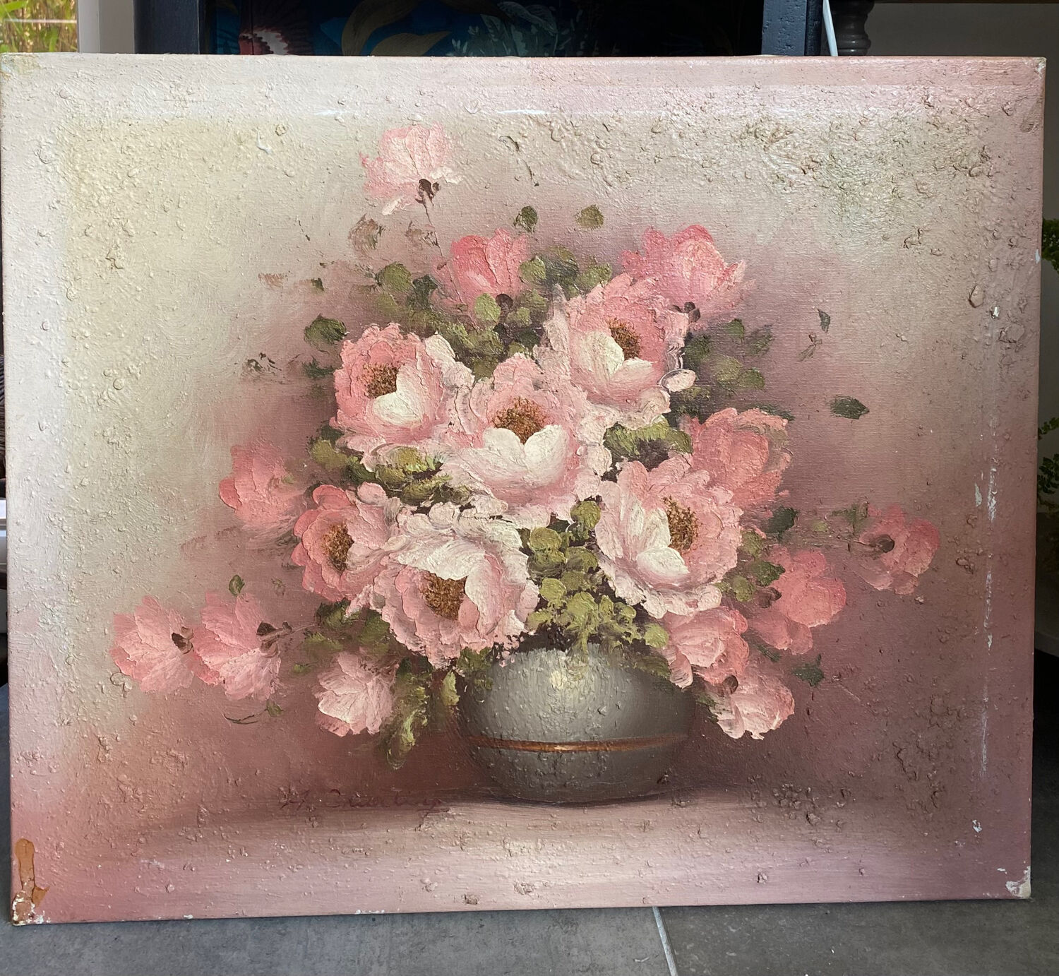 Still life with bouquet of flowers