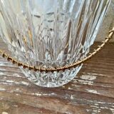 Glass ice bucket and tongs
