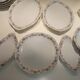 Table service 31 pieces in porcelain. Floral polychrome pattern