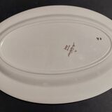 Sarreguemines oval dish early 20th century