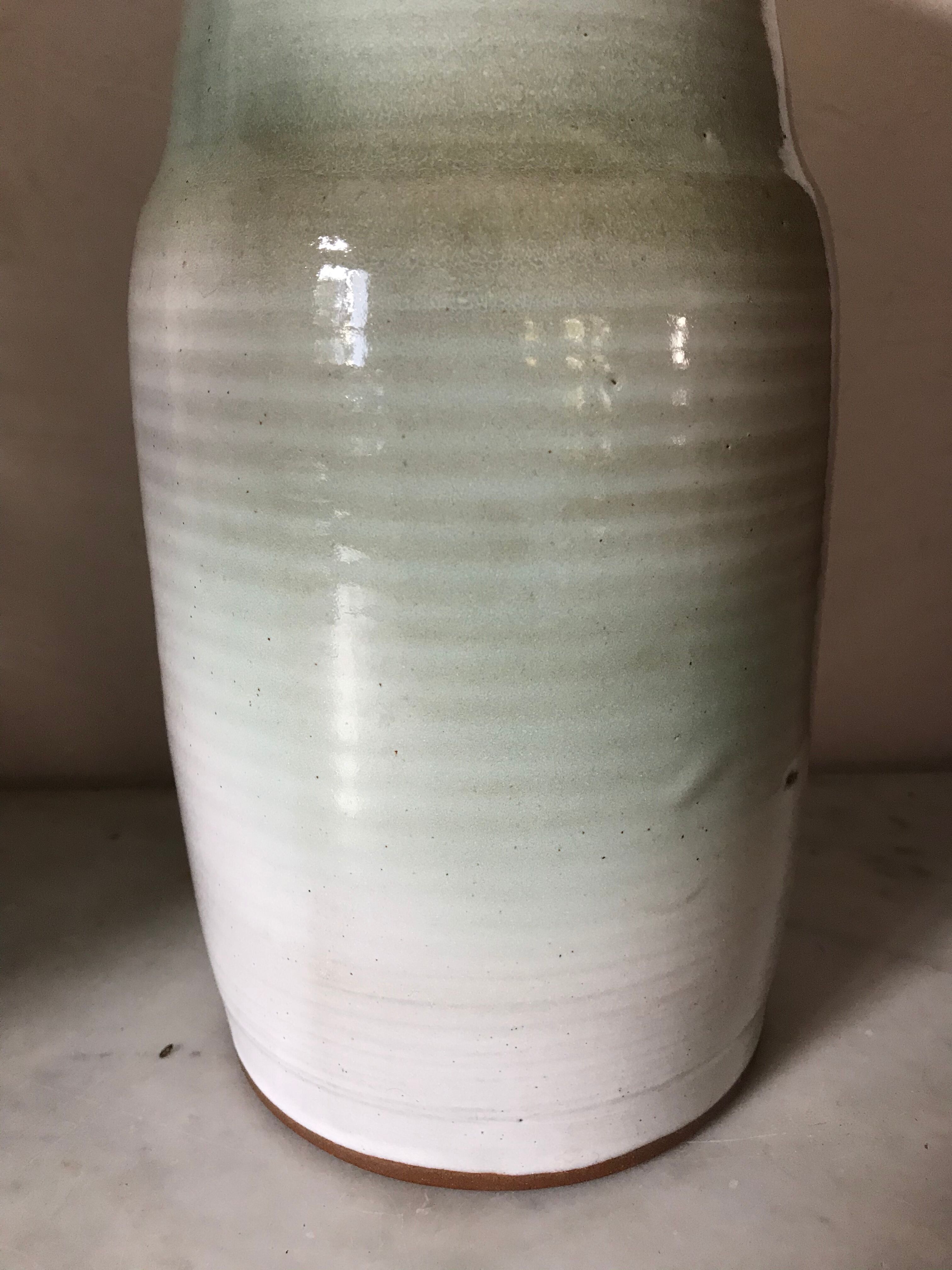 Vintage vase in enamelled ceramic