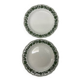 Assiettes à dessert Meissen "Weinlaub", lot de 2