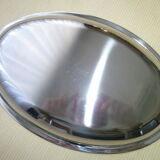 Large stainless steel bread basket contrast guy derenne normandy model