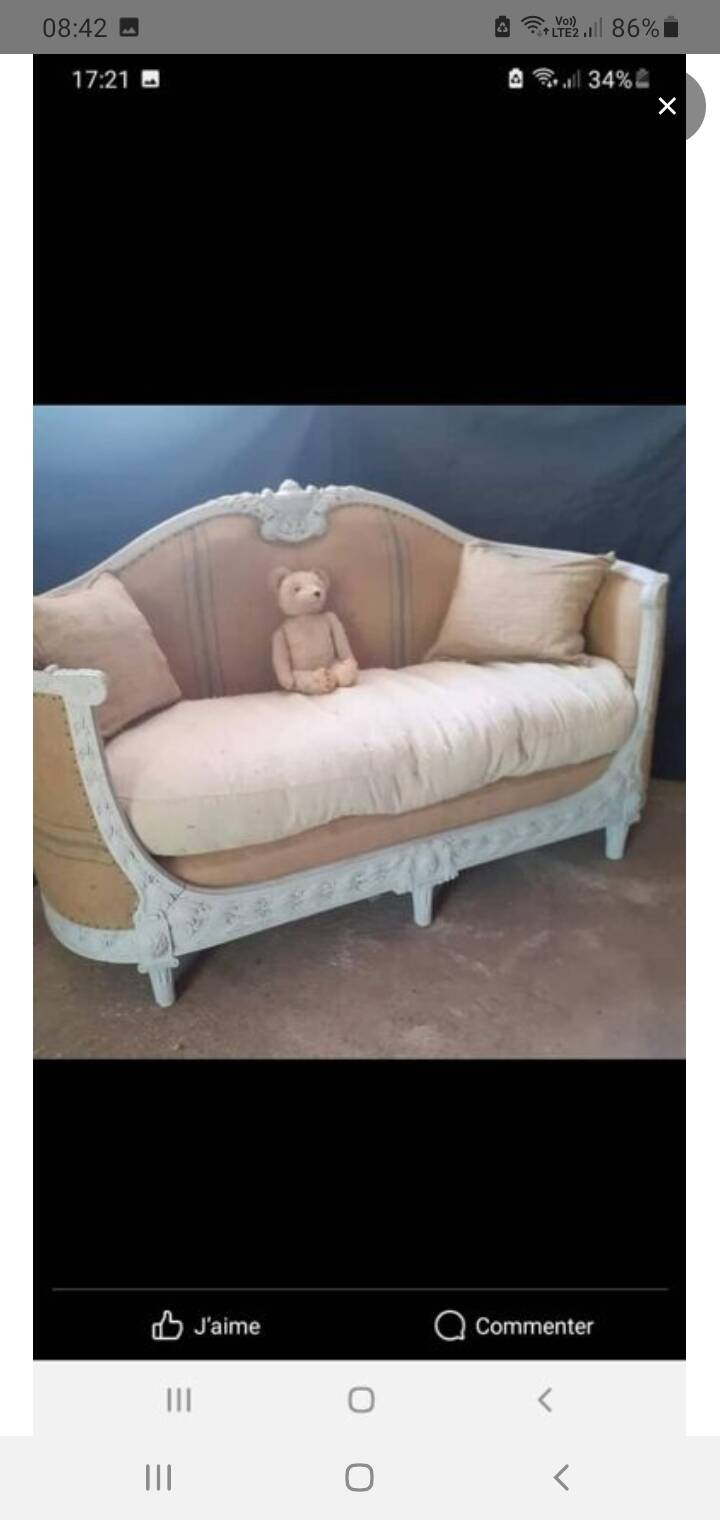Banquette Style Louis XVI