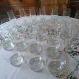 Crystal glass service 70s