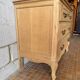 Aero-sandblasted oak chest of drawers