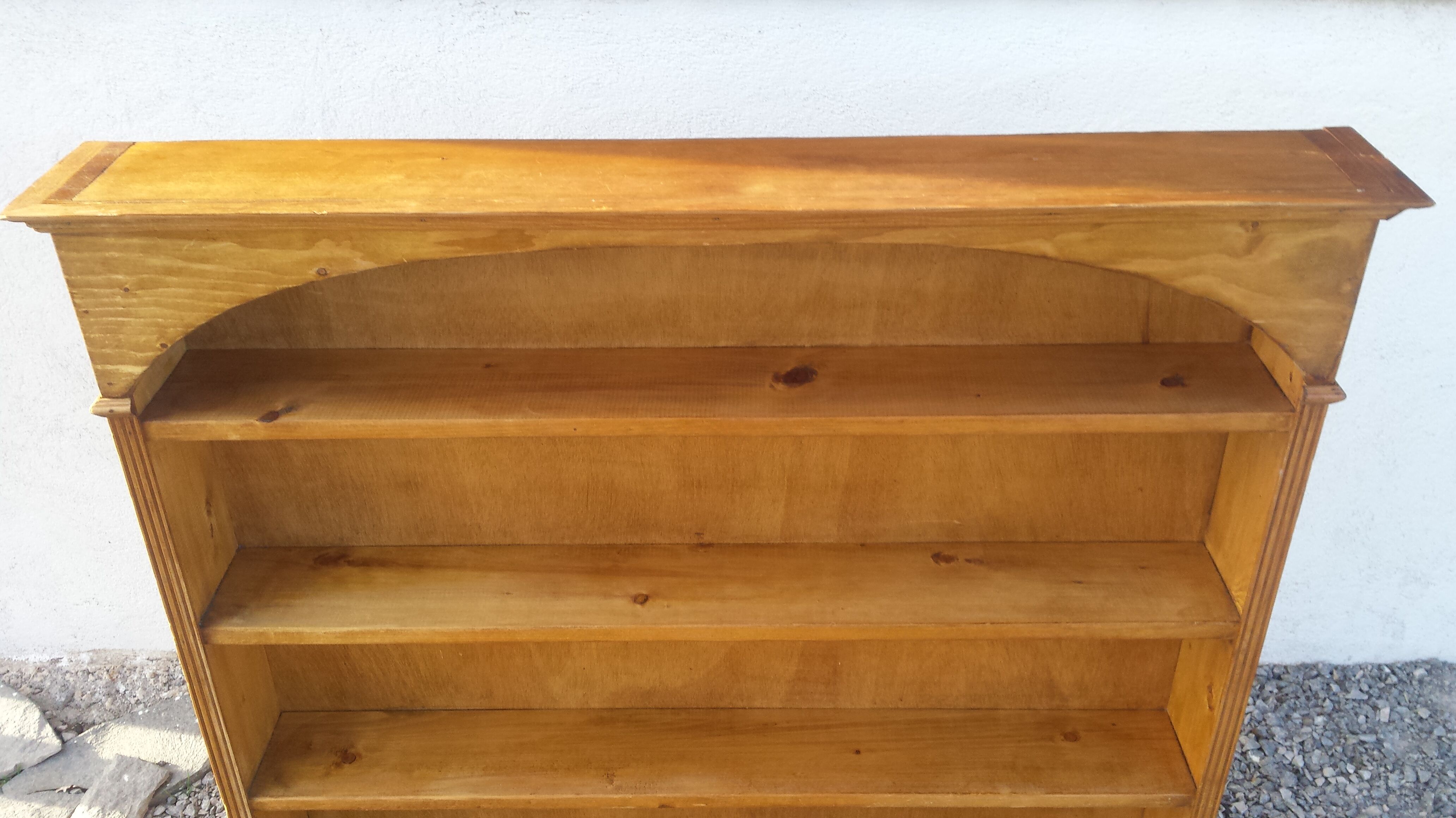 Shallow wooden shelf