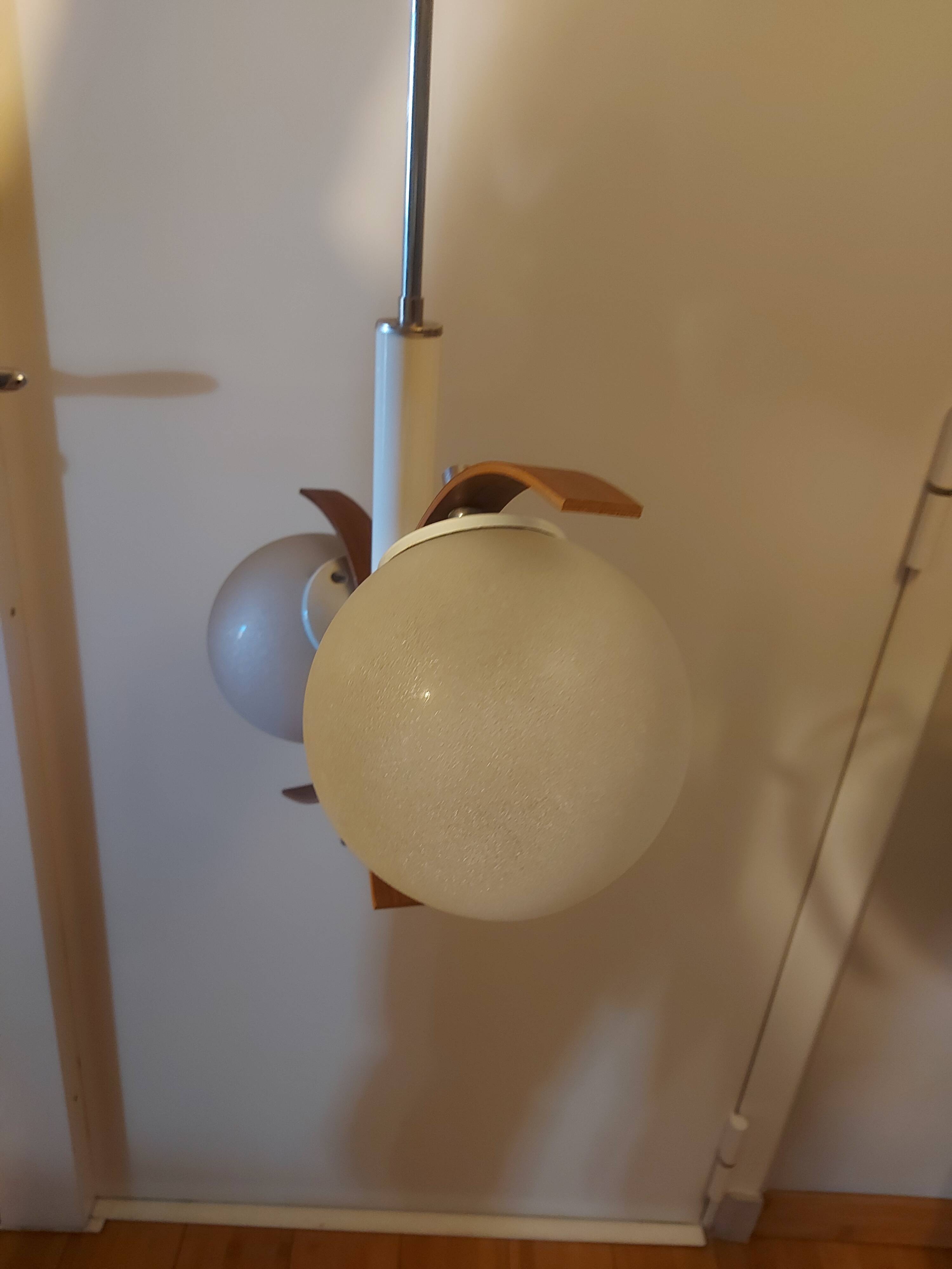 Vintage suspension lamp 50s